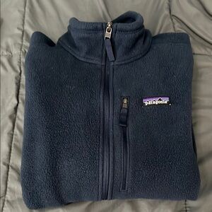 Patagonia Synchilla Quarter Zip Navy Blue Size Medium